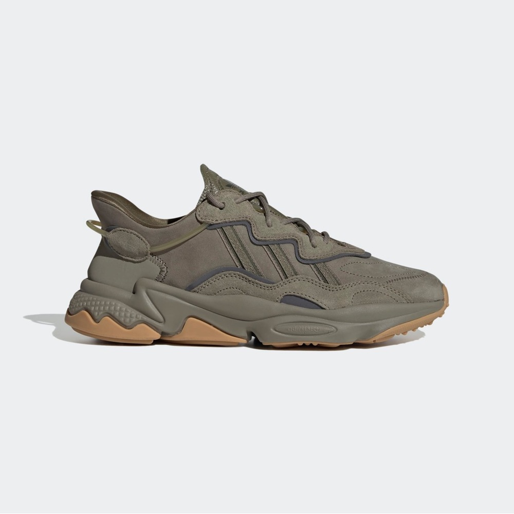 Adidas Ozweego Sneaker with Gum Sole Olive green